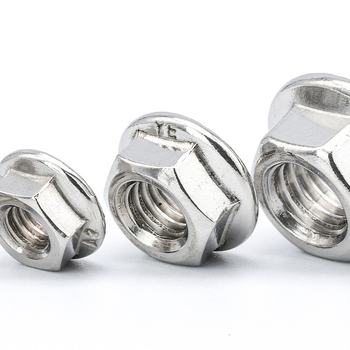 Šešiakampė flanšinė veržlė iš 304 nerūdijančio plieno DIN 6923-1983, klasė A, Star snail king