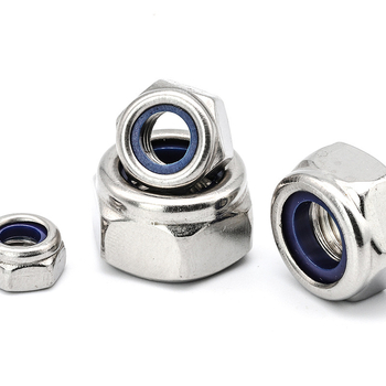 Šešiakampių fiksuojančių veržlių rinkinys iš nerūdijančio plieno 304, DIN 985, Klasė A, Tvirtumas 6.8