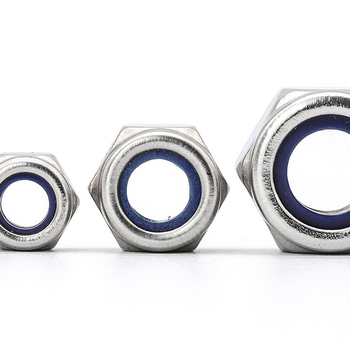 Šešiakampių fiksuojančių veržlių rinkinys iš nerūdijančio plieno 304, DIN 985, Klasė A, Tvirtumas 6.8