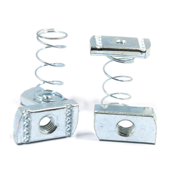 Galvanizuota spyru matočio C- formos plieno komponentui — stačiakampė diržo matica, priešslydžio varžtas, Prekė Building, Standartas JIS B1185-6-2010, Danga: galvanizuota, Klasė B, Tvirtumas 4.8