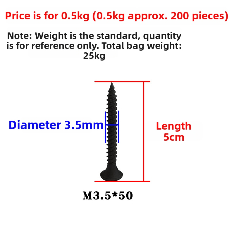 Snowteng pašurbjošas skrūves ģipsja plāksnei, iegriezta galva, fosfātēts pārklājums, 1022 oglekļa tērauds, GB14210