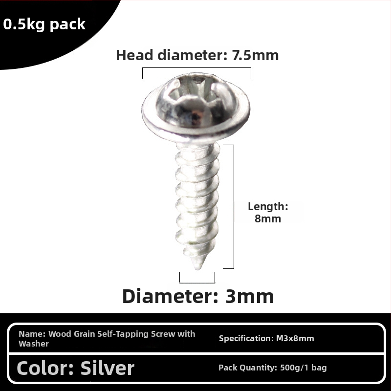 Галванизирани винтове с кръстосана плоска глава и резба за метални покривни листове и железни листове, клас 6.8