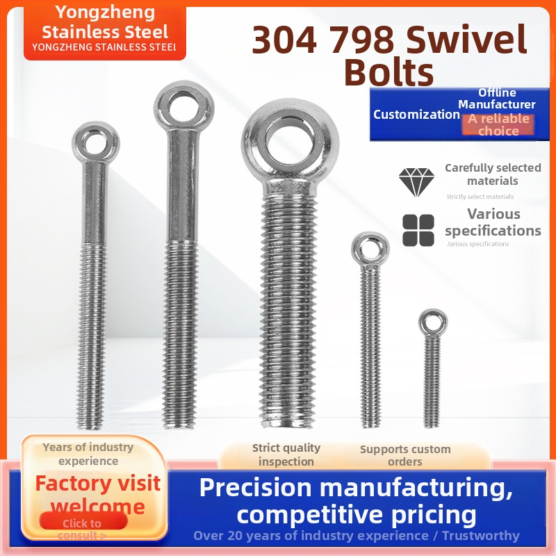 304 roostevabast terasest ühenduskruvi läbi auguga, ümmarguse peaga, Gb798 standard