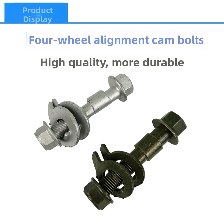 Ekcentriskas skrūves četru riteņu pozicionēšanai, klase 12.9, oglekļa tērauds, virsmas apstrāde Dacrotizing, DIN 65438-1993, kopējais garums 80 mm