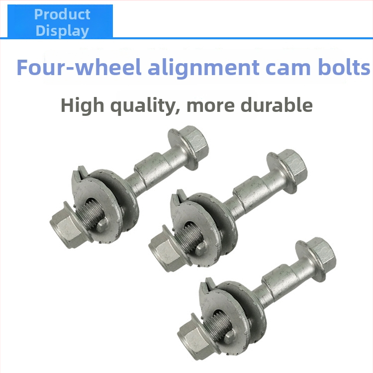 Ekcentriskas skrūves četru riteņu pozicionēšanai, klase 12.9, oglekļa tērauds, virsmas apstrāde Dacrotizing, DIN 65438-1993, kopējais garums 80 mm