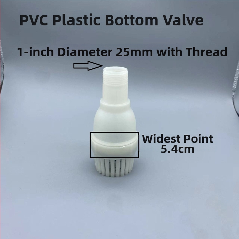 Samočerpajúce vodné čerpadlo s dolným ventilom, plastovým spätným ventilom a filtračným sitom