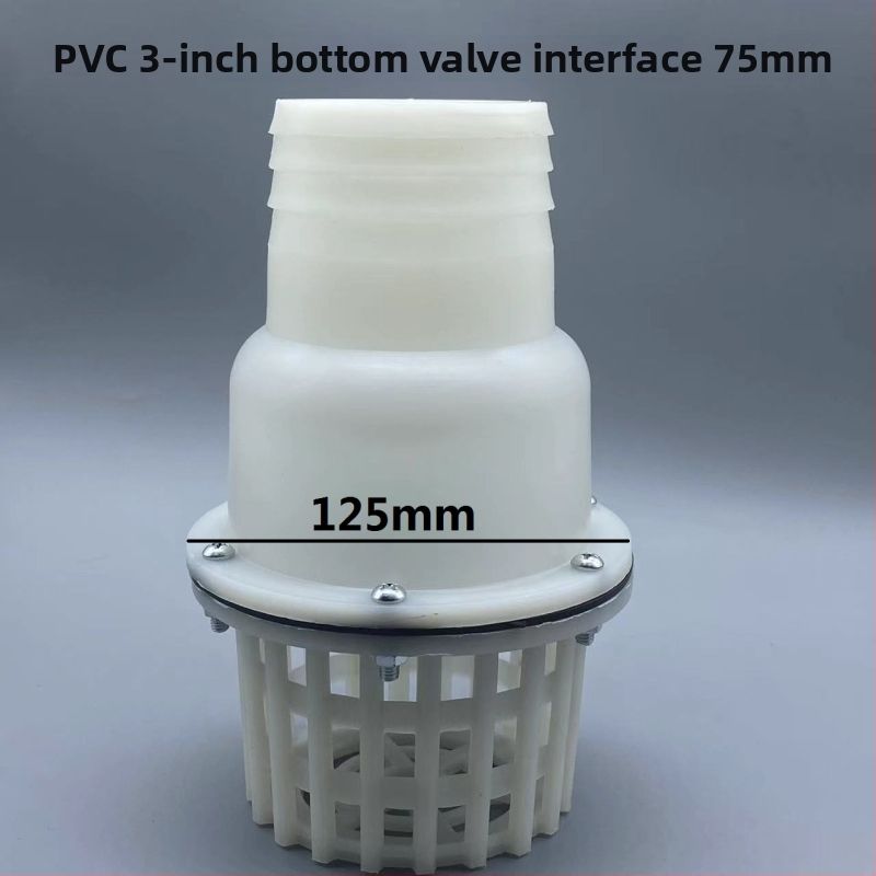 Samočerpajúce vodné čerpadlo s dolným ventilom, plastovým spätným ventilom a filtračným sitom