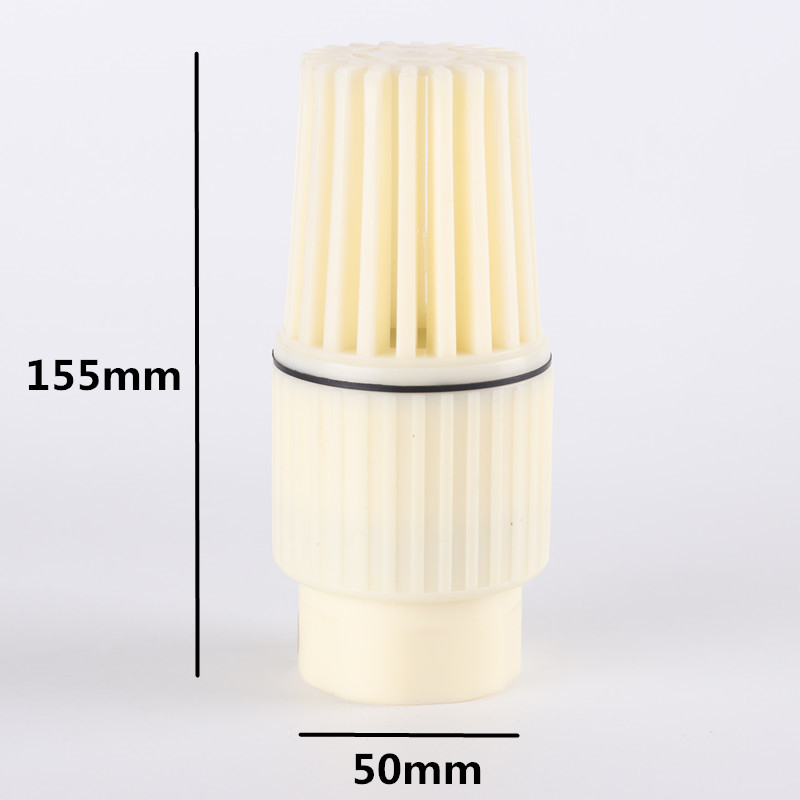 PVC пластмасов дънен клапан с вътрешна резба – проверочен клапан за водна помпа и кладенец