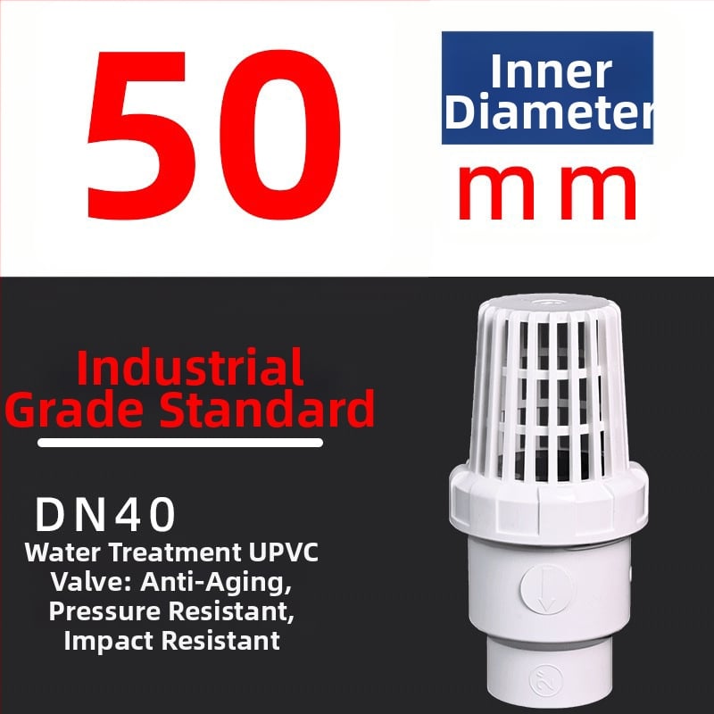 UPVC akváriová spätný ventil pre vodné čerpadlo — guľový spodný ventil, plastové potrubie