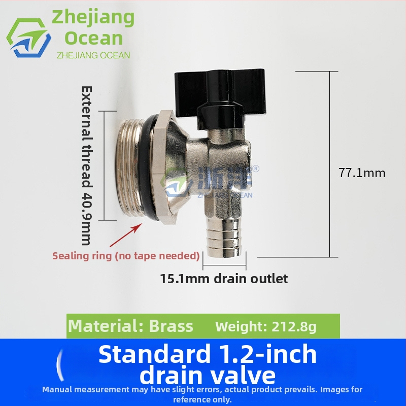 Drenážny ventil pre podlahové vykurovanie, meď, niklované povrchové úpravy, závitová montáž, pre vodu