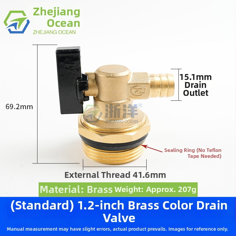 Drenážny ventil pre podlahové vykurovanie, meď, niklované povrchové úpravy, závitová montáž, pre vodu