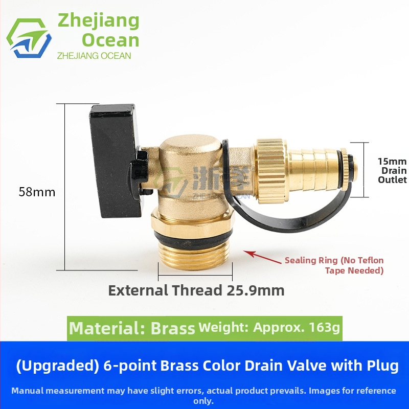Drenážny ventil pre podlahové vykurovanie, meď, niklované povrchové úpravy, závitová montáž, pre vodu