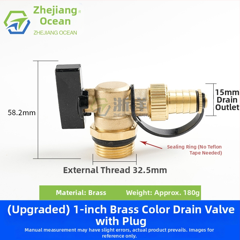 Drenážny ventil pre podlahové vykurovanie, meď, niklované povrchové úpravy, závitová montáž, pre vodu