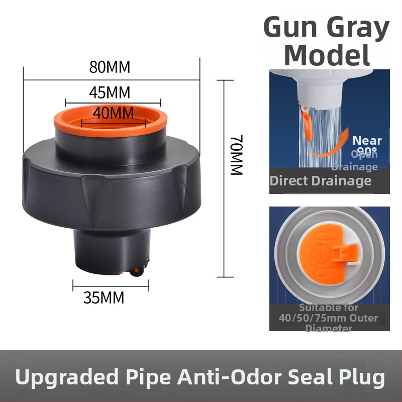Vamzdžio kvapų užraktas – sandarinimo žiedas grindų nuvedimui ir virtuvės plautuvei, atgalinio srovės vožtuvas, ABS, Mi Xiaoxiao