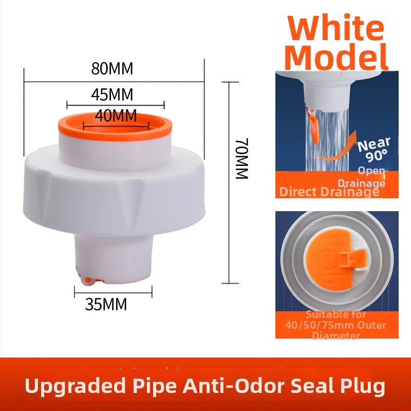 Vamzdžio kvapų užraktas – sandarinimo žiedas grindų nuvedimui ir virtuvės plautuvei, atgalinio srovės vožtuvas, ABS, Mi Xiaoxiao