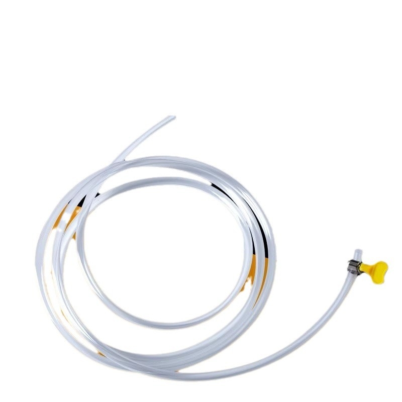 Pamata šildymo vamzdelis su oro išleidimo vožtuvu ir drenažo žarna