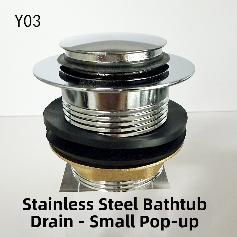 Roostevabast teras vannitoa äravool jalaga toimiv, mudel 222, barrel ventiil ja ühendused