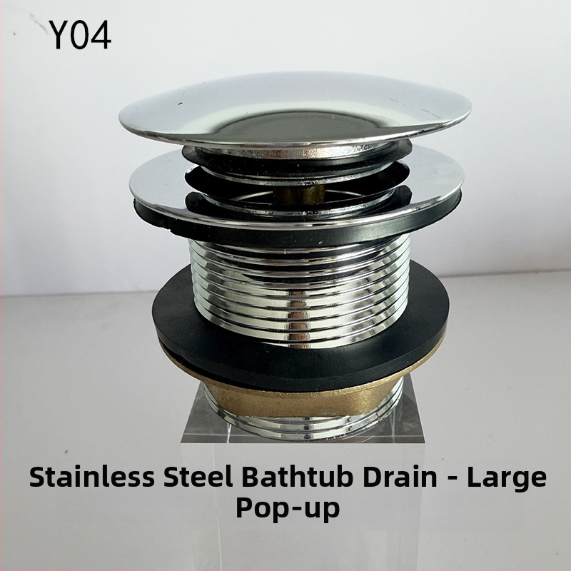 Roostevabast teras vannitoa äravool jalaga toimiv, mudel 222, barrel ventiil ja ühendused