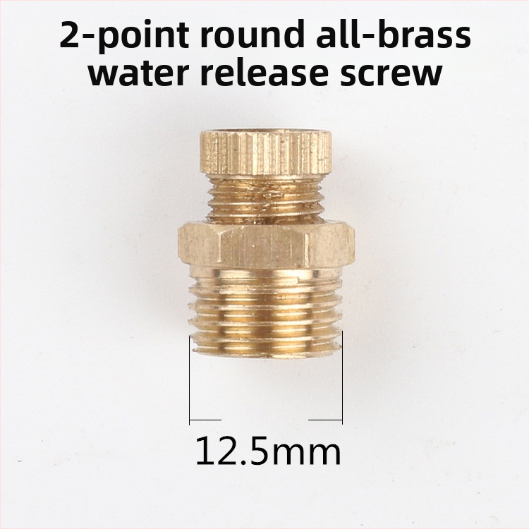 Bez eļļas kluss gaisa kompresora atvēršanas skrūvju vārsts — vara korpuss, manuāla darbība, vienvirziena plūsma, tauriņvārsts, ātra izplūdes vārsts