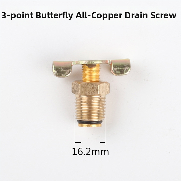 Be alyvos tylus oro kompresoriaus išleidimo srieginis vožtuvas — varinis korpusas, rankinis valdymas, vienpuses srautas, leptir vožtuvas, greitas išleidimo vožtuvas