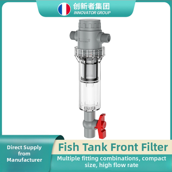 Išplėčiamas akvariumo filtras su 10–200 tinkleliu, nuosėdų kamera ir kamuoliukų vožtuvu (filtravimo medžiaga)