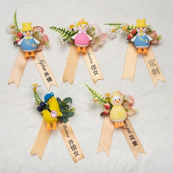 Корсаж за китка за сватби и партита | готов за подарък за съученик; Коледа; преместване в нов дом | без персонализация