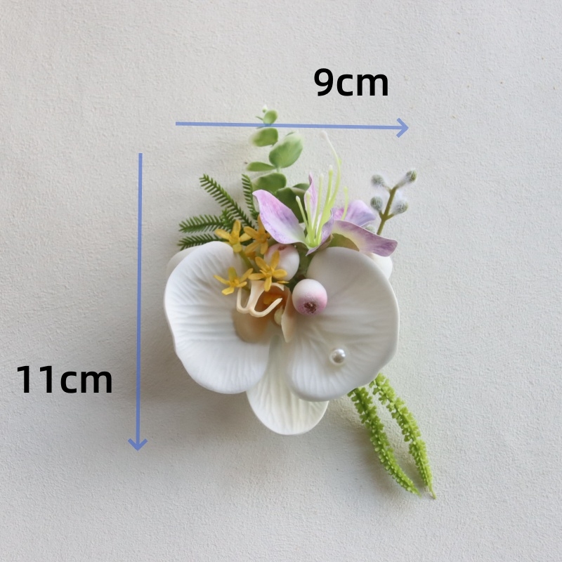 Vestuvinis riešo corsage iš šilko gėlių Calla Lily — dovana klasiokui