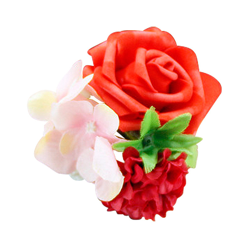 Vestuviniai rankų gėlės nuotakai ir pamainoms – kinų stiliaus, rankose laikomos puokštės, PE medžiaga