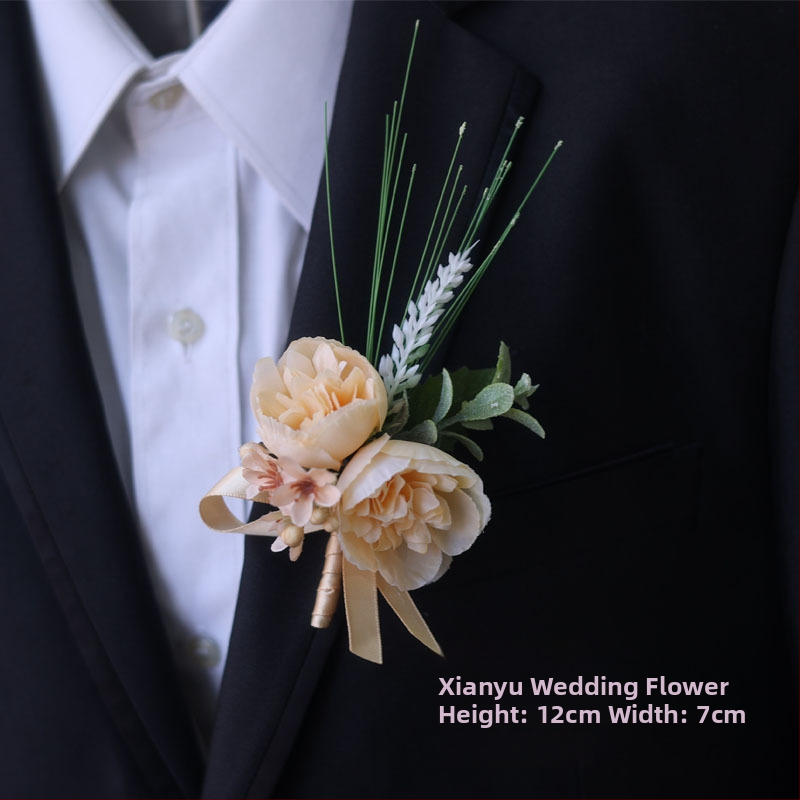 Pērlēm veidots rokas zieds, meža stils