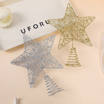 Zvijezda na vrhu drveta – božićna ukrasna dekoracija, 3D šuplja plastika, moderni minimalistički stil