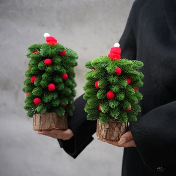 Karácsonyi dísz: Mini asztali fa – Anyag: PVC, Márka Nothing, Ünnep: Karácsony