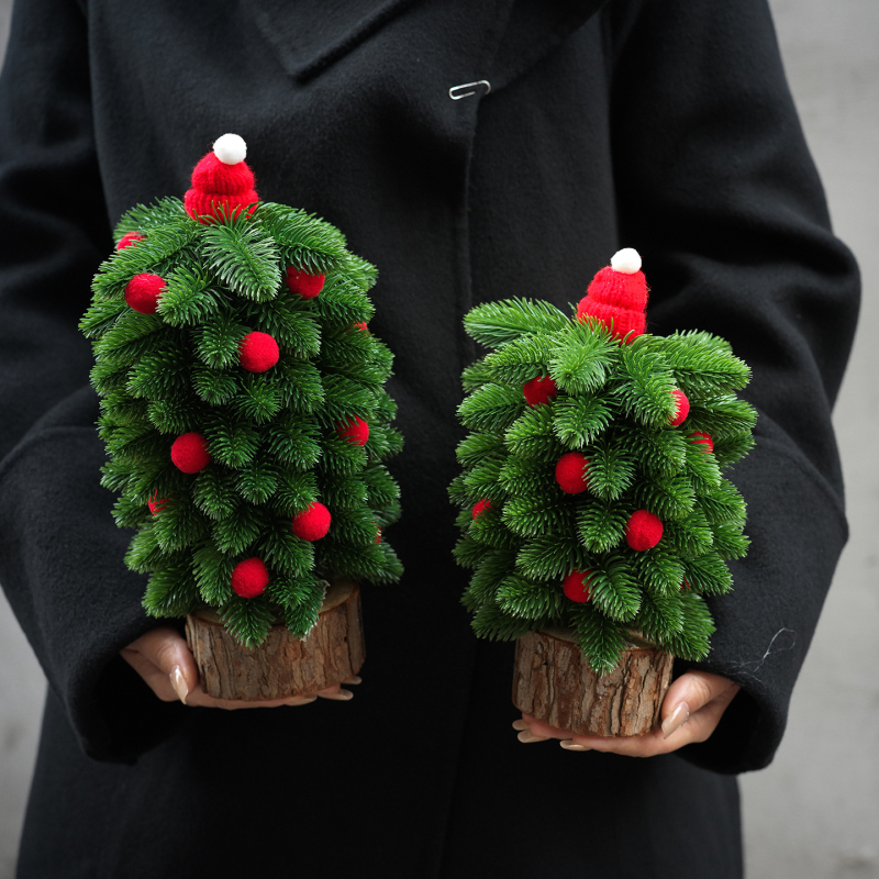 Karácsonyi dísz: Mini asztali fa – Anyag: PVC, Márka Nothing, Ünnep: Karácsony