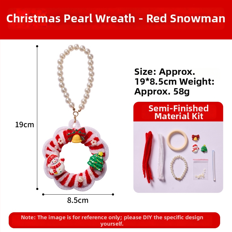 DIY Ziemassvētku vainags komplekts — Zīmols MEI KE; Materiāls: Twist stick; Stils: Mūsdienīgs un minimālistisks; Roku darināts