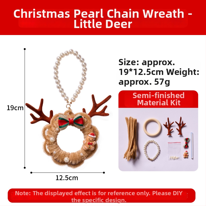 DIY Ziemassvētku vainags komplekts — Zīmols MEI KE; Materiāls: Twist stick; Stils: Mūsdienīgs un minimālistisks; Roku darināts