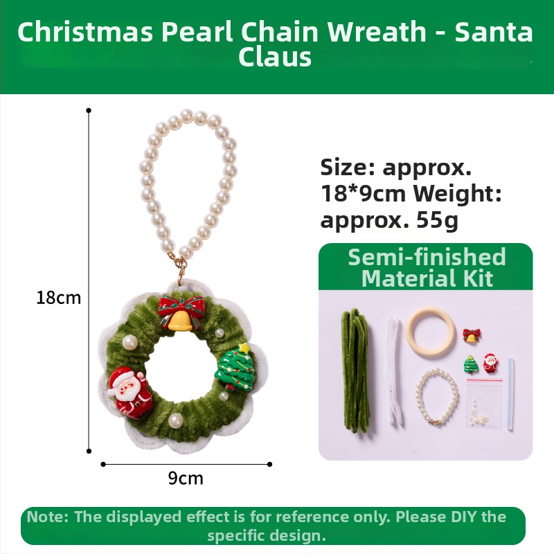 DIY Ziemassvētku vainags komplekts — Zīmols MEI KE; Materiāls: Twist stick; Stils: Mūsdienīgs un minimālistisks; Roku darināts