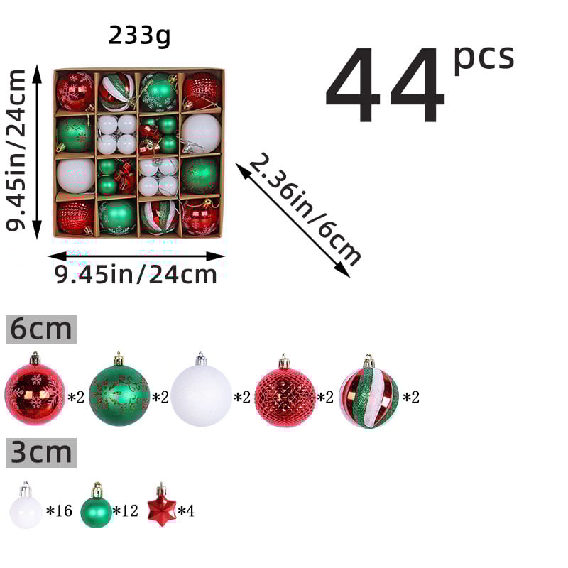 Σετ χριστουγεννιάτικων μπάλων για δέντρο – μοντέρνος μινιμαλιστικός σχεδιασμός; κατασκευή ημιχειρονακτική και ημιμηχανική; υλικό: Άλλο; για επιχειρηματικά δώρα
