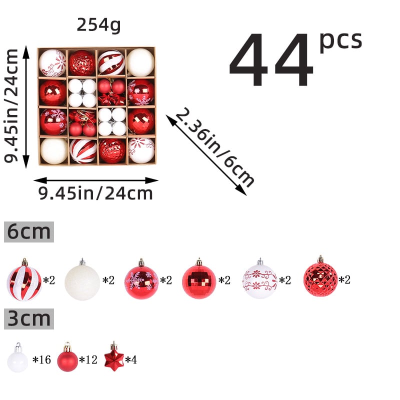 Σετ χριστουγεννιάτικων μπάλων για δέντρο – μοντέρνος μινιμαλιστικός σχεδιασμός; κατασκευή ημιχειρονακτική και ημιμηχανική; υλικό: Άλλο; για επιχειρηματικά δώρα