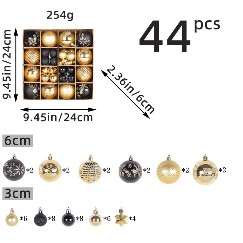 Σετ χριστουγεννιάτικων μπάλων για δέντρο – μοντέρνος μινιμαλιστικός σχεδιασμός; κατασκευή ημιχειρονακτική και ημιμηχανική; υλικό: Άλλο; για επιχειρηματικά δώρα