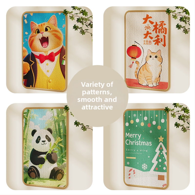 Πίνακας γρατζουνίσματος γάτας – Τοίχος με σισαλ μαξιλάρι, ανθεκτικός στις γρατζουνιές, χωρίς νήματα, προστασία καναπέ, Bruz