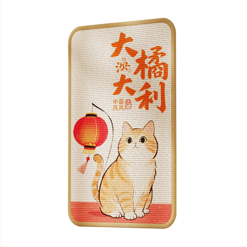 Πίνακας γρατζουνίσματος γάτας – Τοίχος με σισαλ μαξιλάρι, ανθεκτικός στις γρατζουνιές, χωρίς νήματα, προστασία καναπέ, Bruz