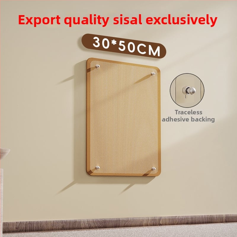 Πίνακας γρατζουνίσματος γάτας – Τοίχος με σισαλ μαξιλάρι, ανθεκτικός στις γρατζουνιές, χωρίς νήματα, προστασία καναπέ, Bruz