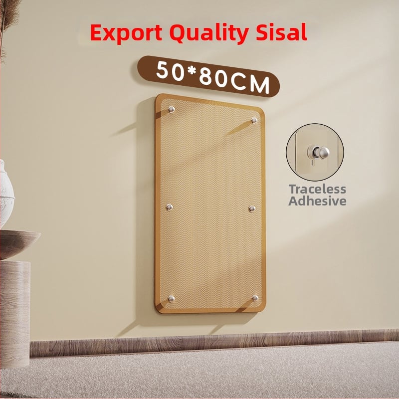 Πίνακας γρατζουνίσματος γάτας – Τοίχος με σισαλ μαξιλάρι, ανθεκτικός στις γρατζουνιές, χωρίς νήματα, προστασία καναπέ, Bruz