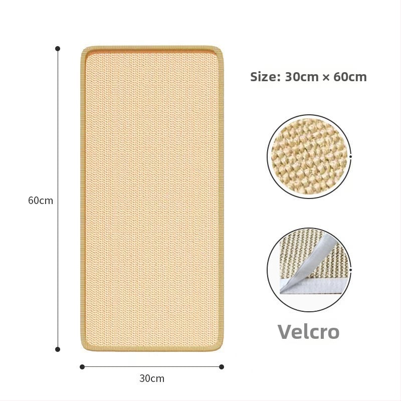 Πίνακας γρατζουνίσματος γάτας – Τοίχος με σισαλ μαξιλάρι, ανθεκτικός στις γρατζουνιές, χωρίς νήματα, προστασία καναπέ, Bruz