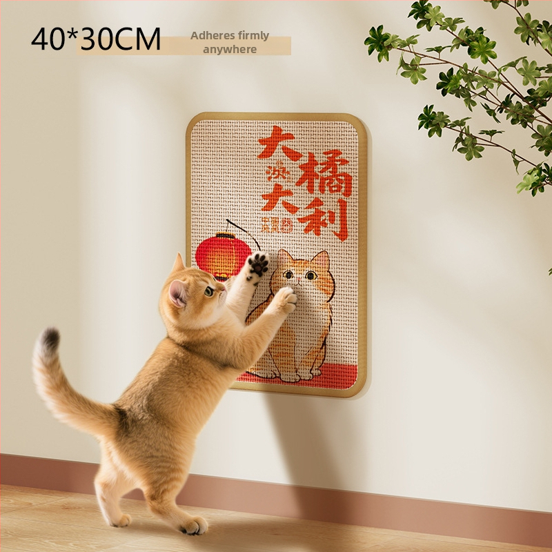 Πίνακας γρατζουνίσματος γάτας – Τοίχος με σισαλ μαξιλάρι, ανθεκτικός στις γρατζουνιές, χωρίς νήματα, προστασία καναπέ, Bruz