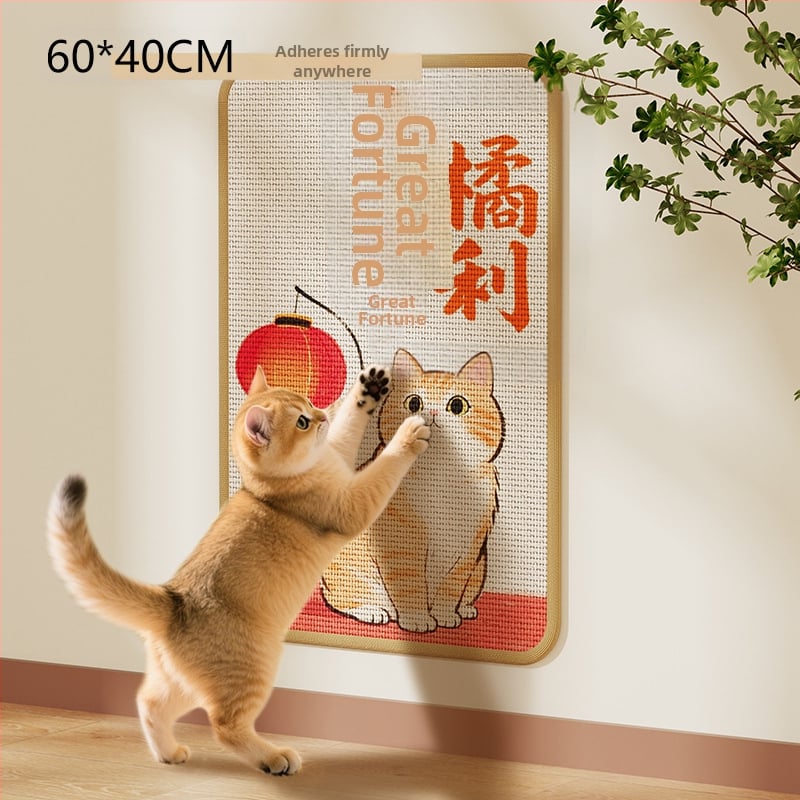 Πίνακας γρατζουνίσματος γάτας – Τοίχος με σισαλ μαξιλάρι, ανθεκτικός στις γρατζουνιές, χωρίς νήματα, προστασία καναπέ, Bruz