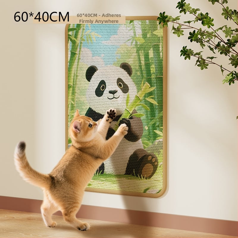 Πίνακας γρατζουνίσματος γάτας – Τοίχος με σισαλ μαξιλάρι, ανθεκτικός στις γρατζουνιές, χωρίς νήματα, προστασία καναπέ, Bruz