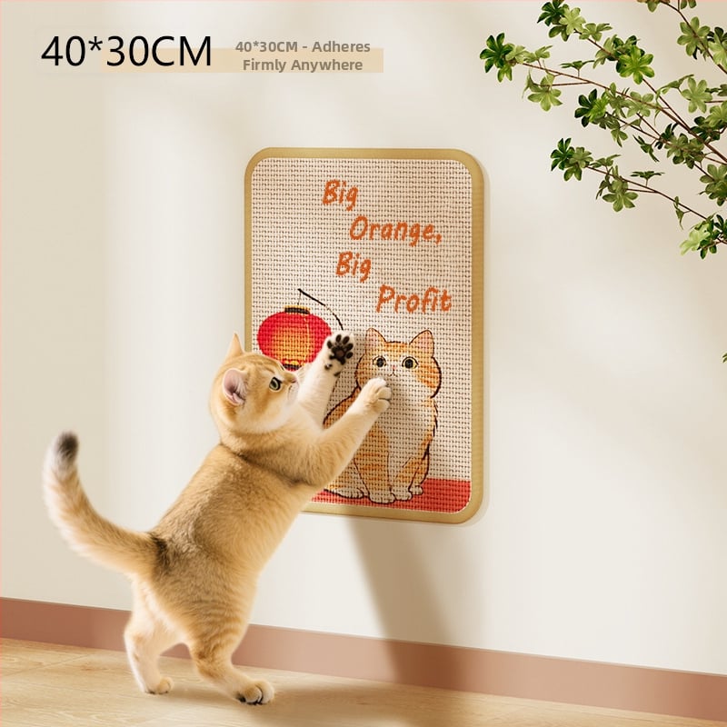 Πίνακας γρατζουνίσματος γάτας – Τοίχος με σισαλ μαξιλάρι, ανθεκτικός στις γρατζουνιές, χωρίς νήματα, προστασία καναπέ, Bruz