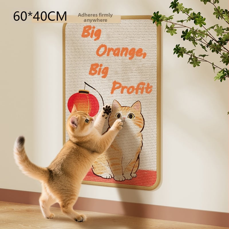 Πίνακας γρατζουνίσματος γάτας – Τοίχος με σισαλ μαξιλάρι, ανθεκτικός στις γρατζουνιές, χωρίς νήματα, προστασία καναπέ, Bruz