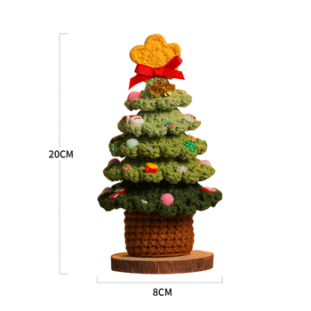 Χειροποίητο στολίδι για χριστουγεννιάτικο δέντρο: Άγιος Βασίλης από μαλλί με πλεκτό λουλούδι, μάρκα Hi xiaoer; Κατηγορία: Χριστουγεννιάνο δέντρο; Ύψος: όπως φαίνεται στην εικόνα; Διακόσμηση.