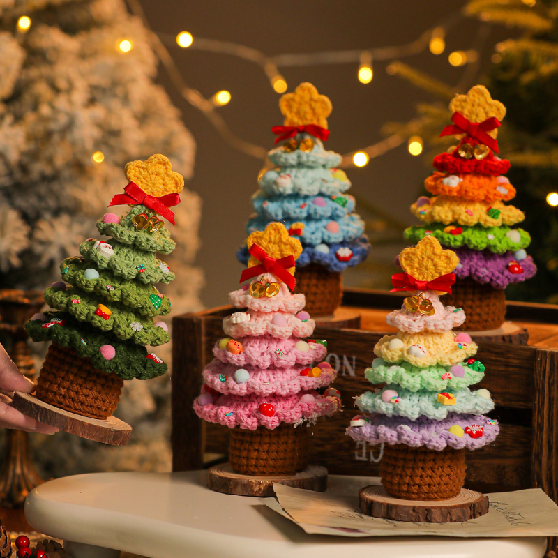 Χειροποίητο στολίδι για χριστουγεννιάτικο δέντρο: Άγιος Βασίλης από μαλλί με πλεκτό λουλούδι, μάρκα Hi xiaoer; Κατηγορία: Χριστουγεννιάνο δέντρο; Ύψος: όπως φαίνεται στην εικόνα; Διακόσμηση.